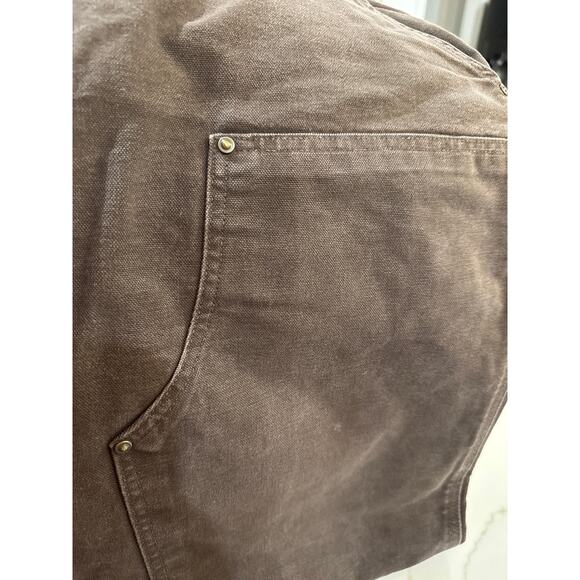 Vintage Y2K Carhartt Men’s Brown Denim Carpenter Loose Jeans 40x32 - Picture 6 of 6